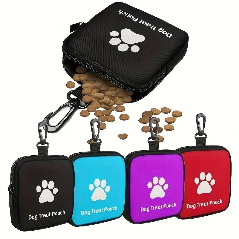 Dog Treat Pouch with Waste Bag Dispenser, Belt Clip and Shoulder Strap