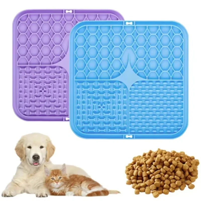 Lick Mat for Dogs, 2-Pack with Suction Cups