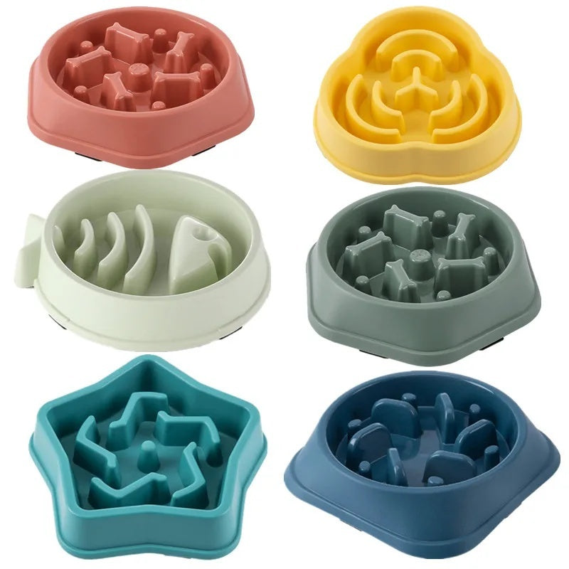 Slow Feeder Dog Bowl, Maze Design with Non-Slip Base