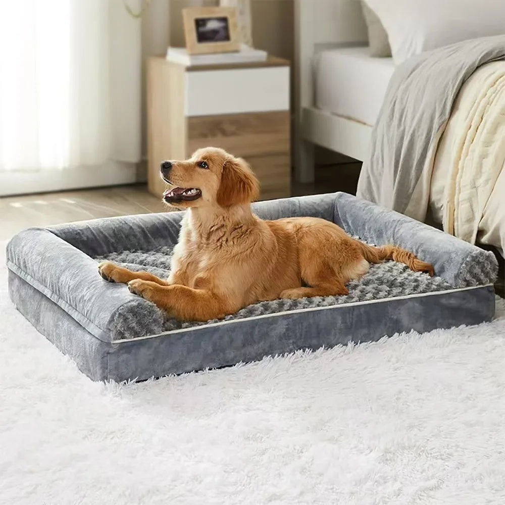 Orthopedic Memory Foam Dog Bed with Washable Cover