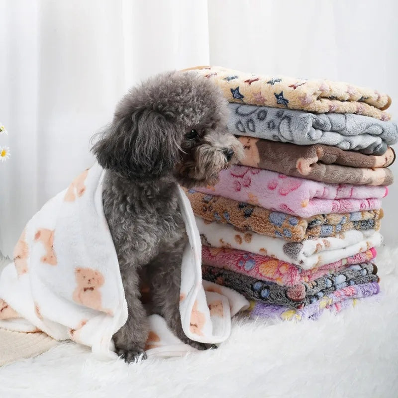 Fleece Dog Blanket, Double Layer, Machine Washable