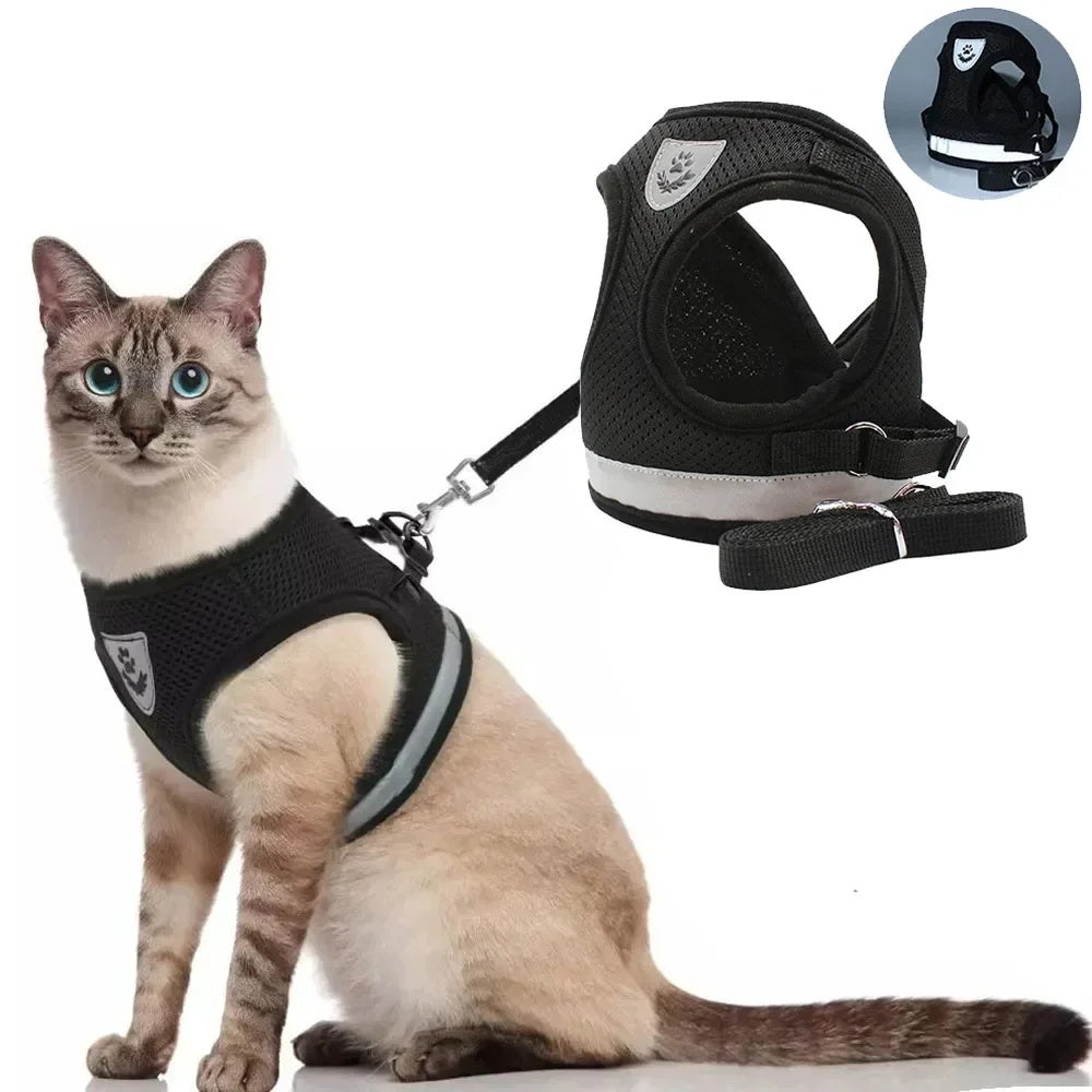 No-Pull Dog Harness and Reflective Leash Set