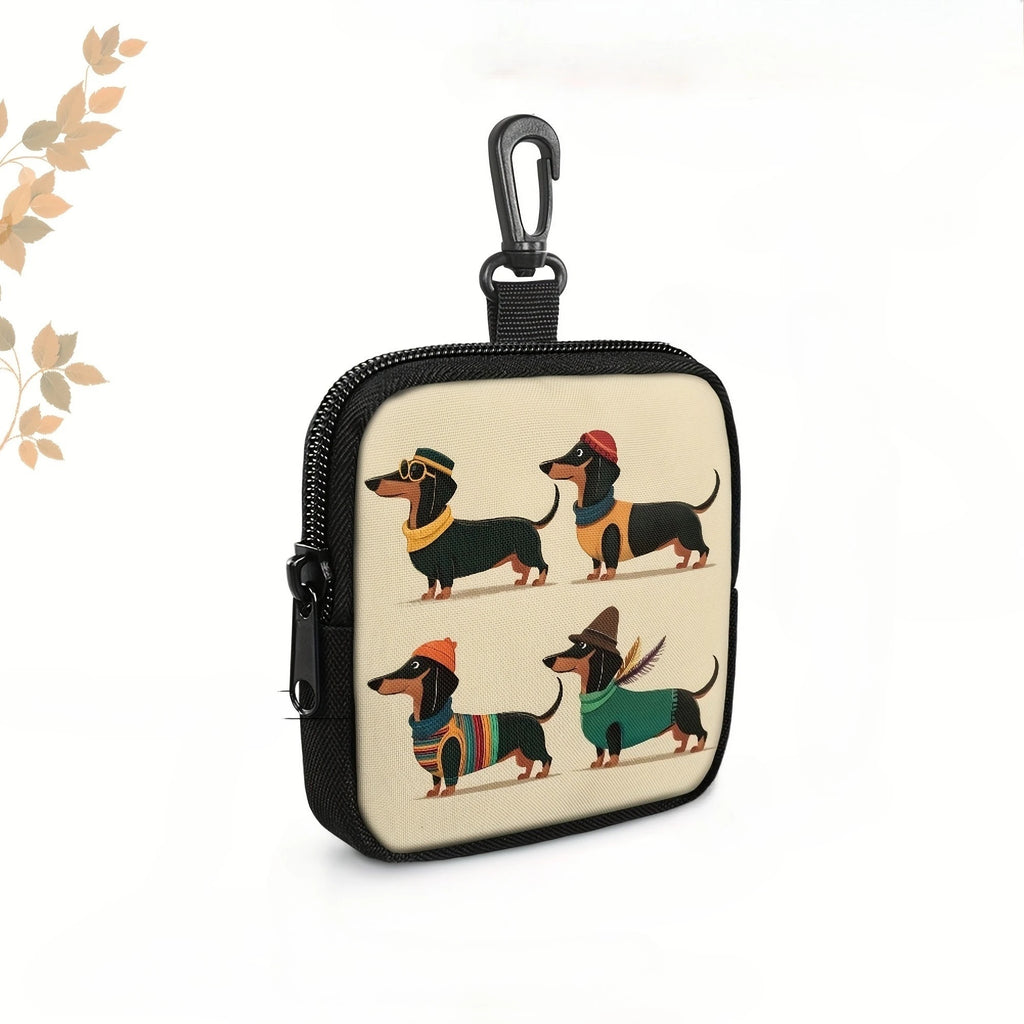 Dog Treat Pouch with Waste Bag Dispenser, Belt Clip and Shoulder Strap